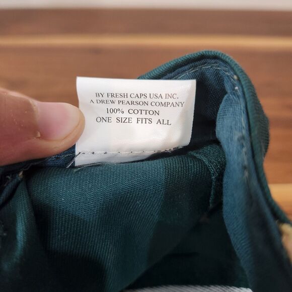 Vintage Taz Looney Tunes 1995 Snapback Hat Trust Me Im A Pro Green Tan Wrench - Picture 8 of 8